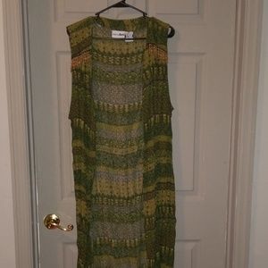 Delores Bell long sleeveless duster